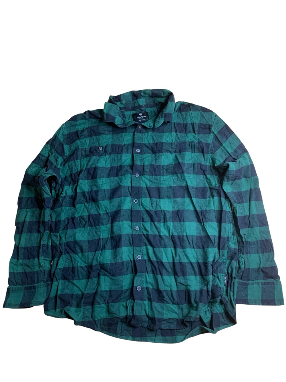 Wind River Green Buffalo Plaid Flannel Shirt 3XL Stretch Women’s